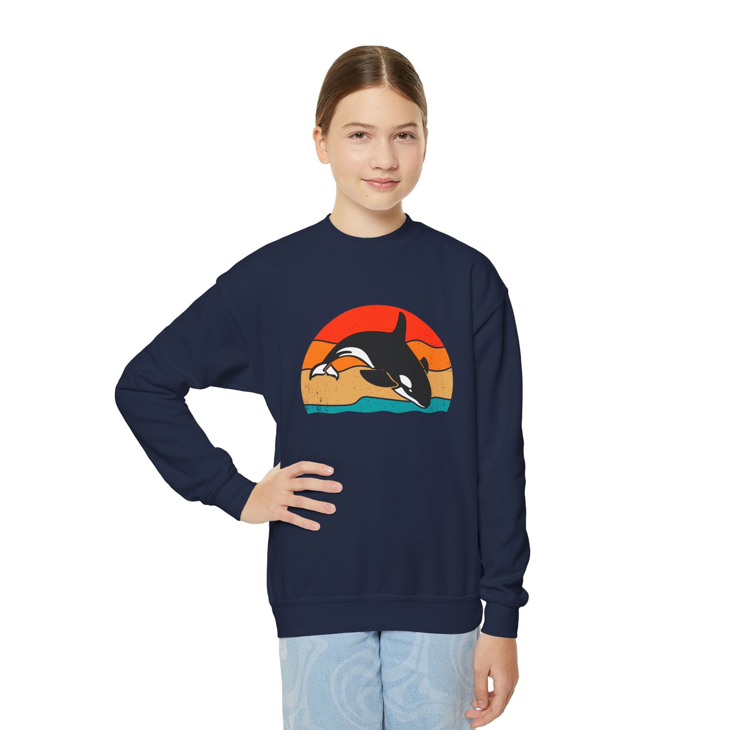 Youth/Kids Sweatshirt - Sunset Orca