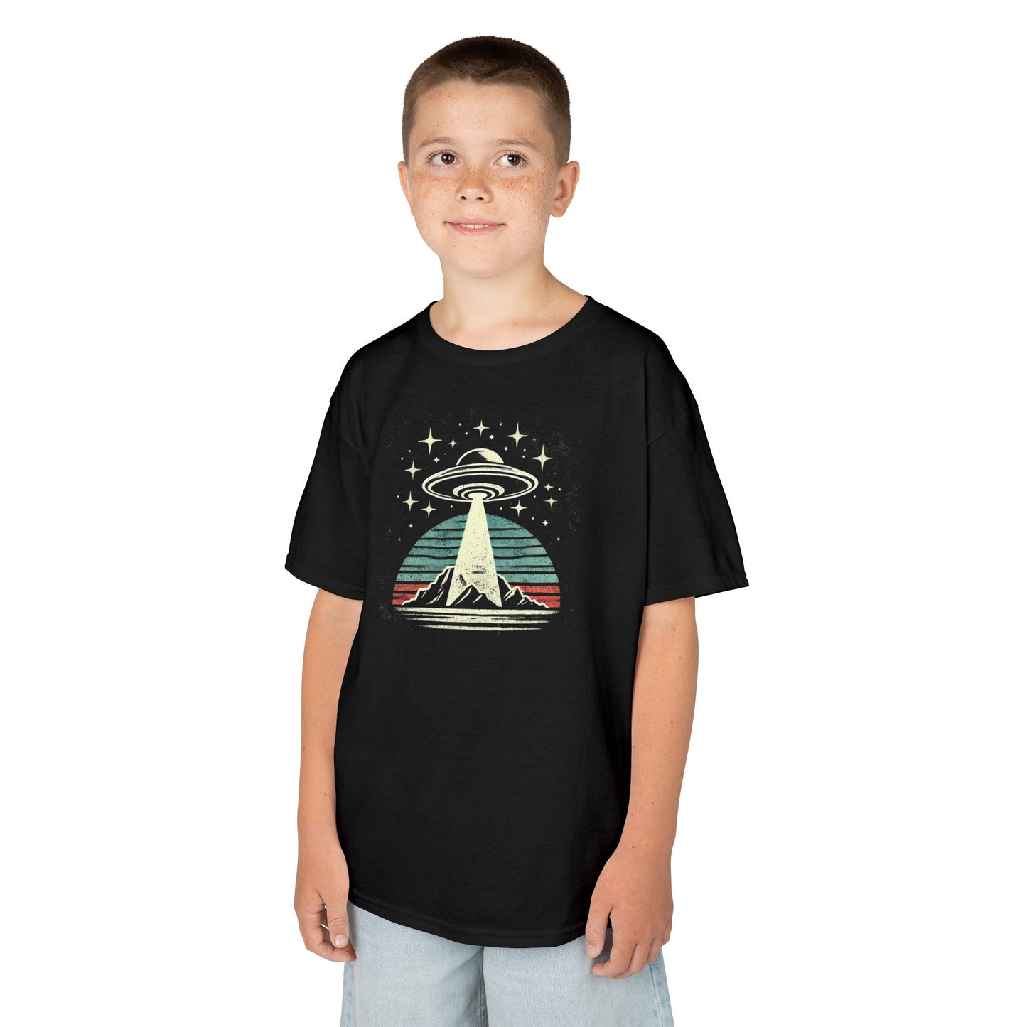 Mountains Alien Abduction Youth T-shirt (YG011)