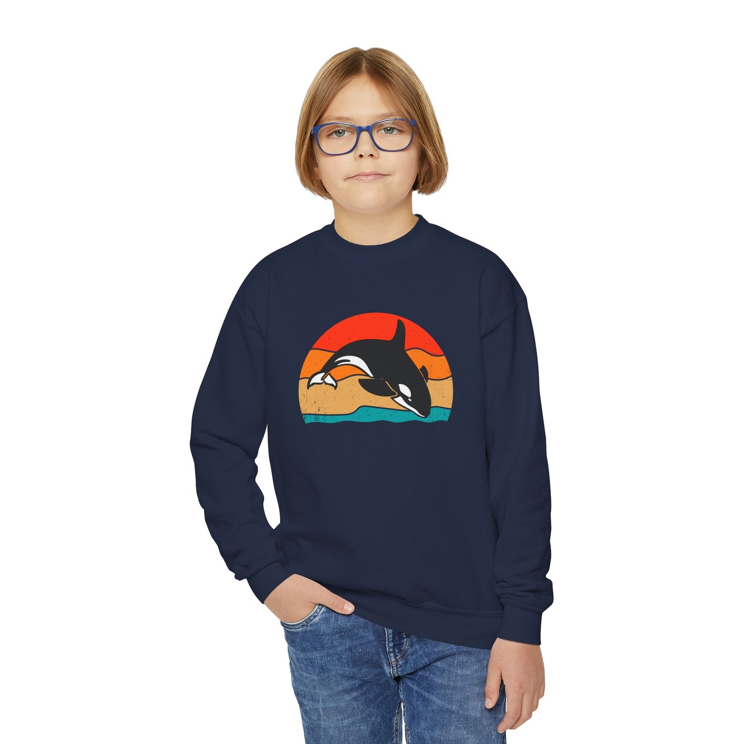 Youth/Kids Sweatshirt - Sunset Orca