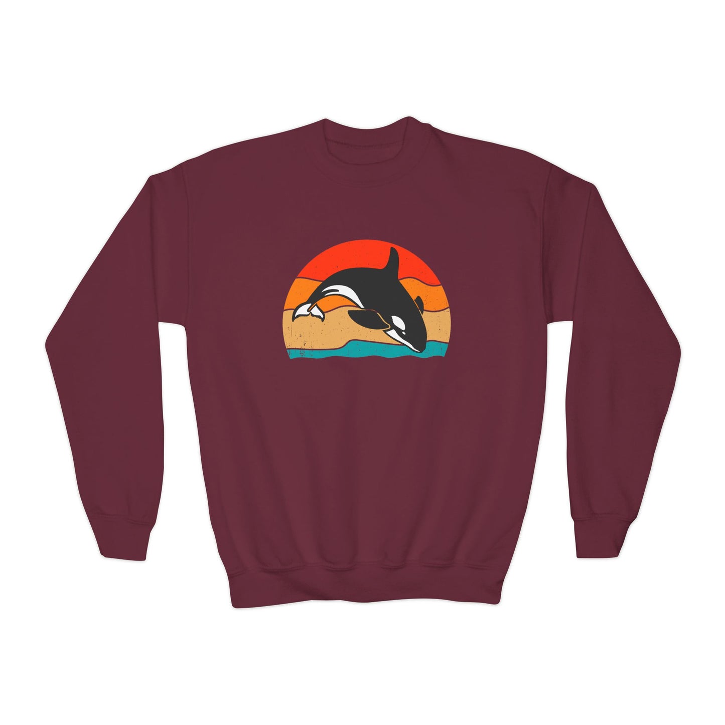 Youth/Kids Sweatshirt - Sunset Orca