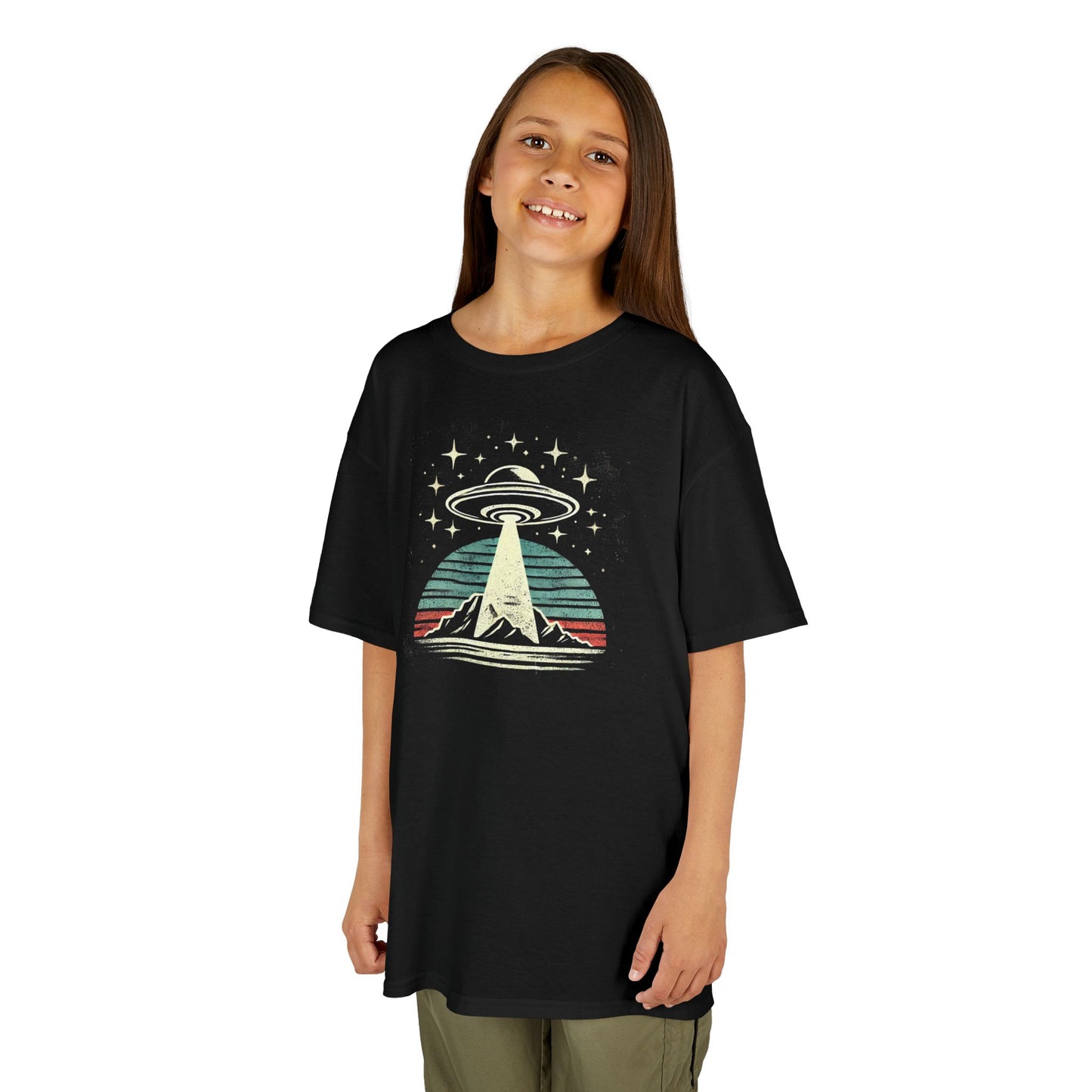 Mountains Alien Abduction Youth T-shirt (YG011)