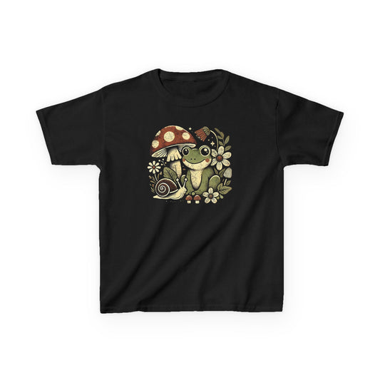 Cottagecore Frog Snail Youth T-shirt (YG022)