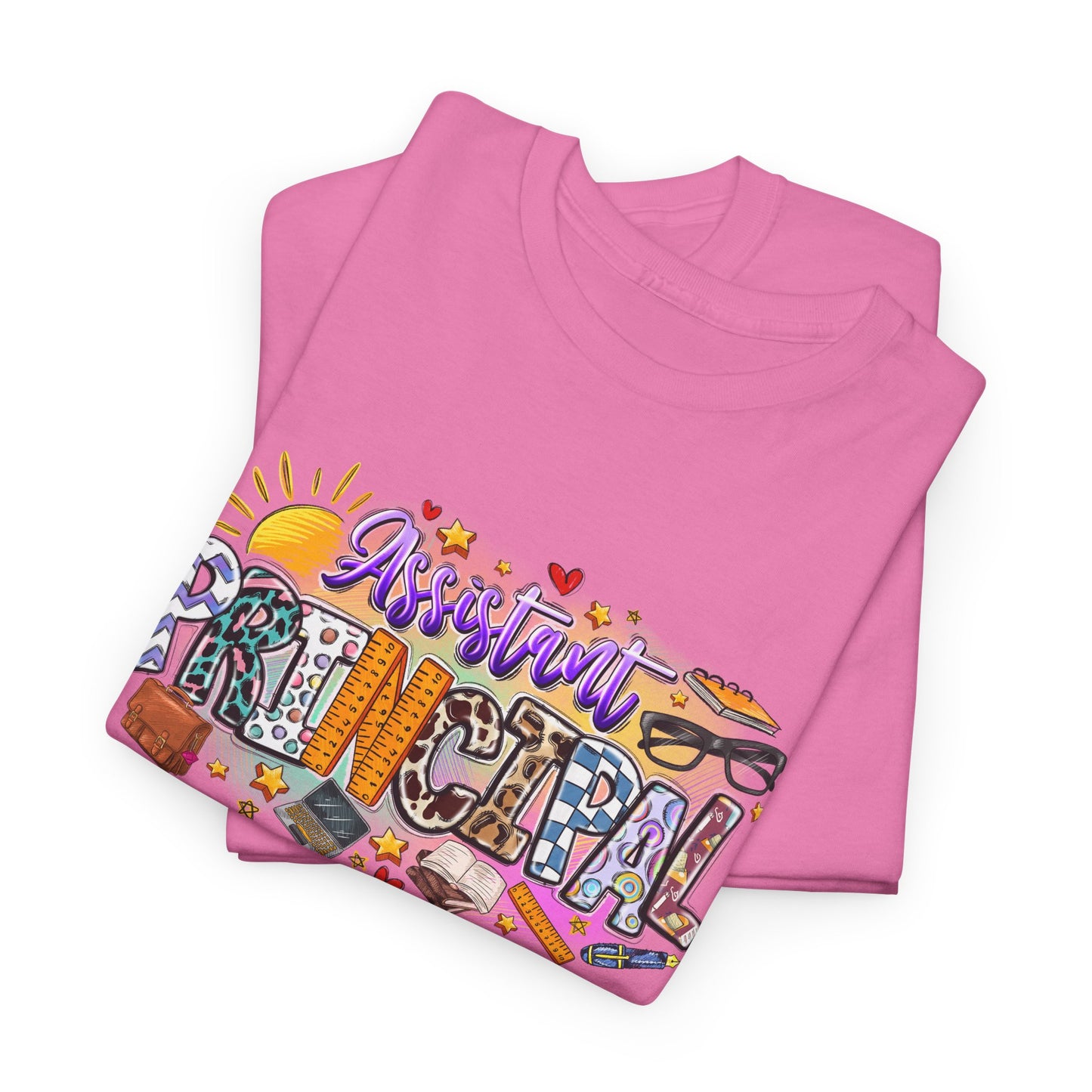 Assistant Principal T-shirt Myfiercespirit Folded Front Azalea