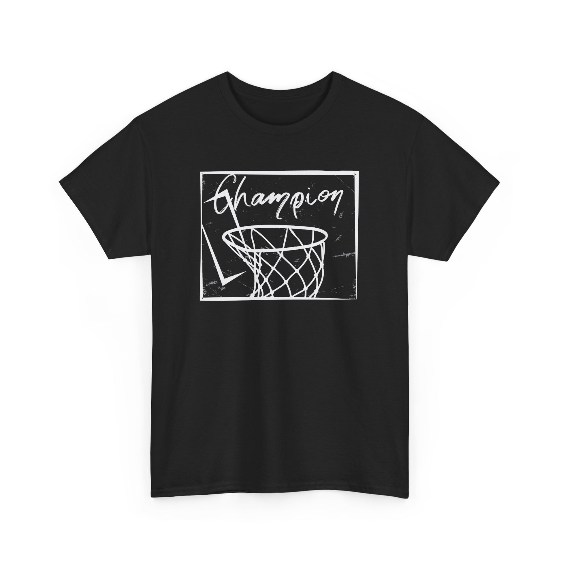 Basketball Streetwear T-shirt Myfiercespirit Front Black