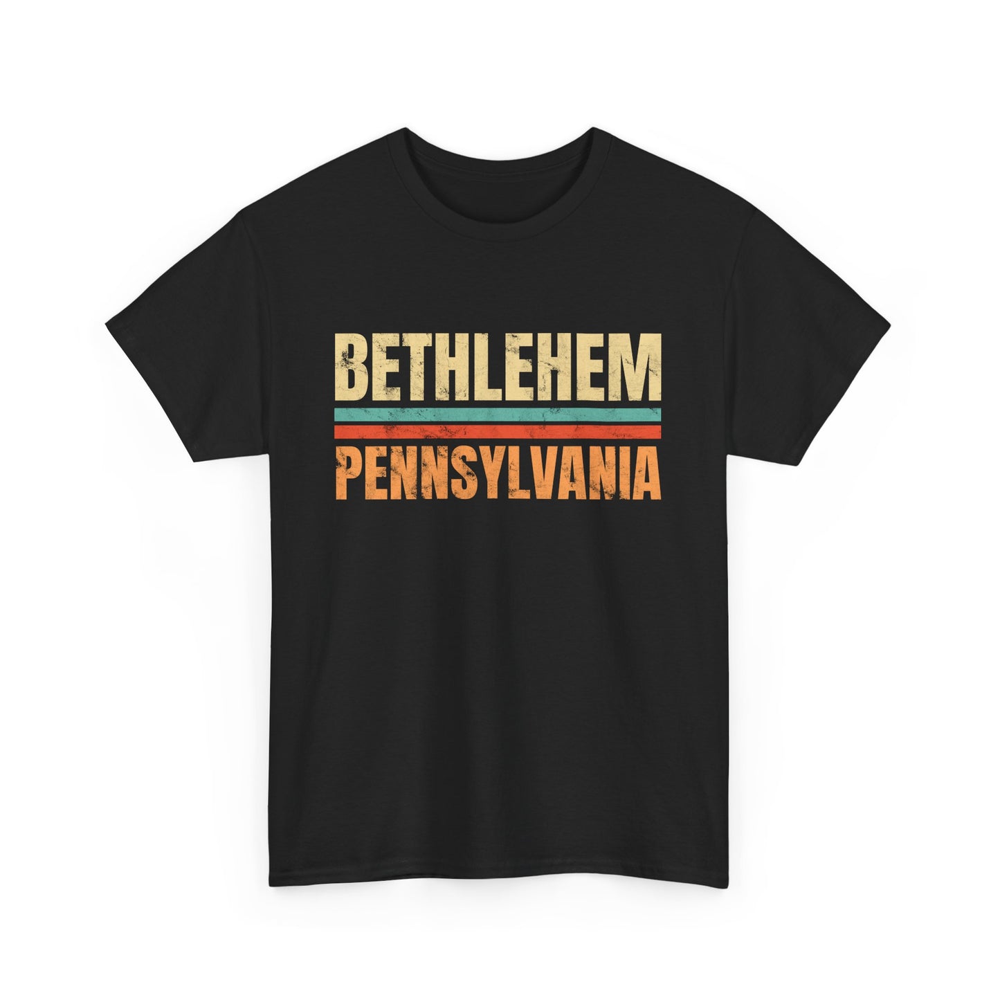 Bethlehem Pennsylvania T-shirt Myfiercespirit Front Black