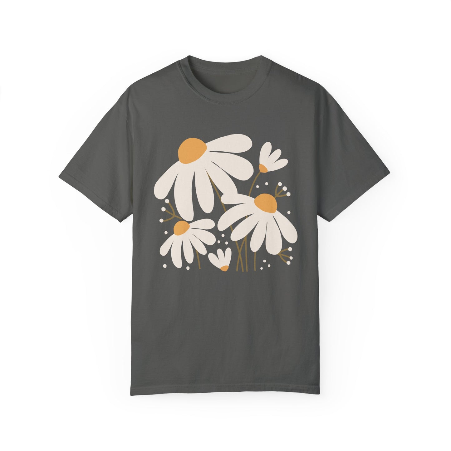 Boho Daisies Oversized Sleep Tee Front Pepper