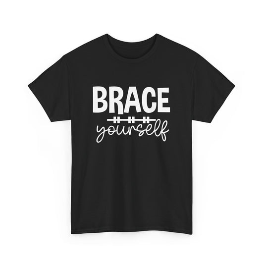 Brace Yourself T-shirt Myfiercespirit Front Black