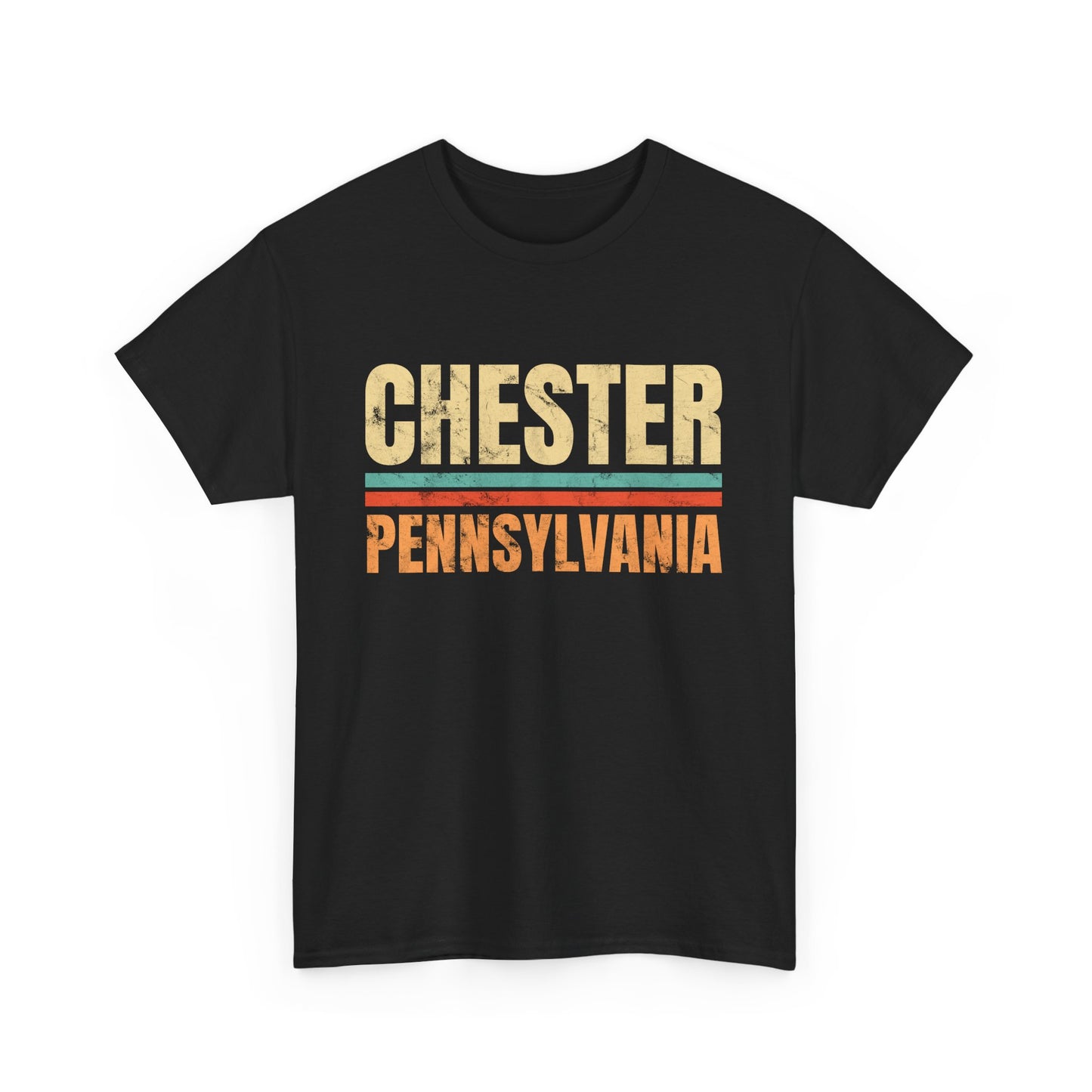 Chester Pennsylvania T-shirt Myfiercespirit Front Black