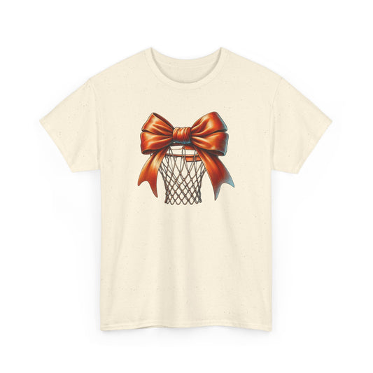 Coquette Bow Basketball T-shirt Myfiercespirit Front Naturel