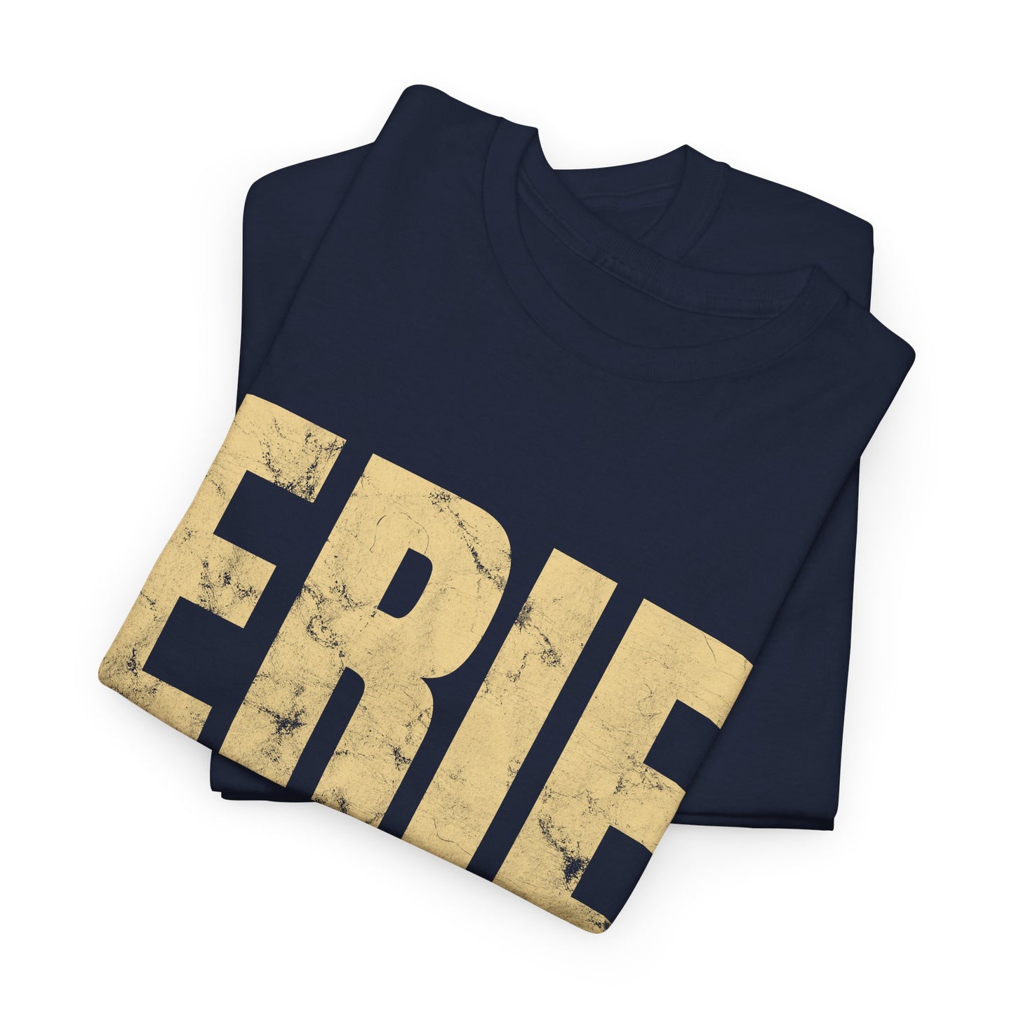 Erie Pennsylvania T-shirt Myfiercespirit Folded Front Navy