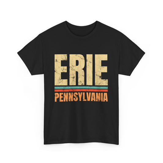 Erie Pennsylvania T-shirt Myfiercespirit Front Black