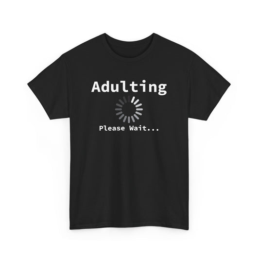 Funny Adulting T-shirt Myfiercespirit Front Black