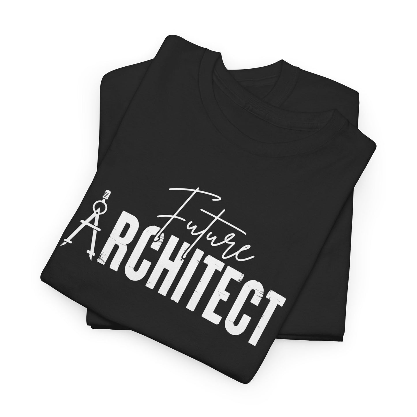 Future Architect T-shirt Myfiercespirit Folded Front Black