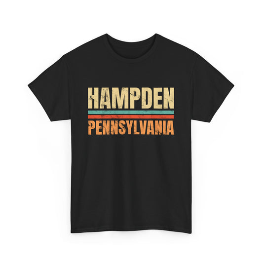 Hampden Pennsylvania T-shirt Myfiercespirit Front Black