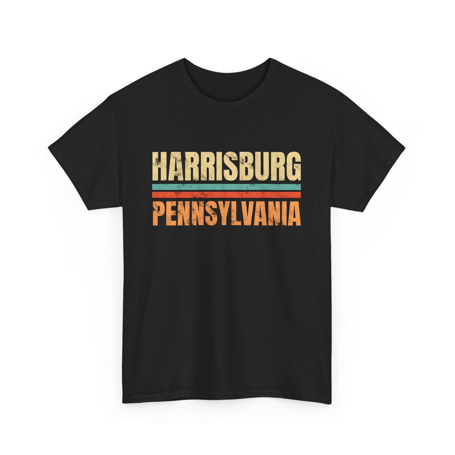 Harrisburg Pennsylvania T-shirt Myfiercespirit Front Black