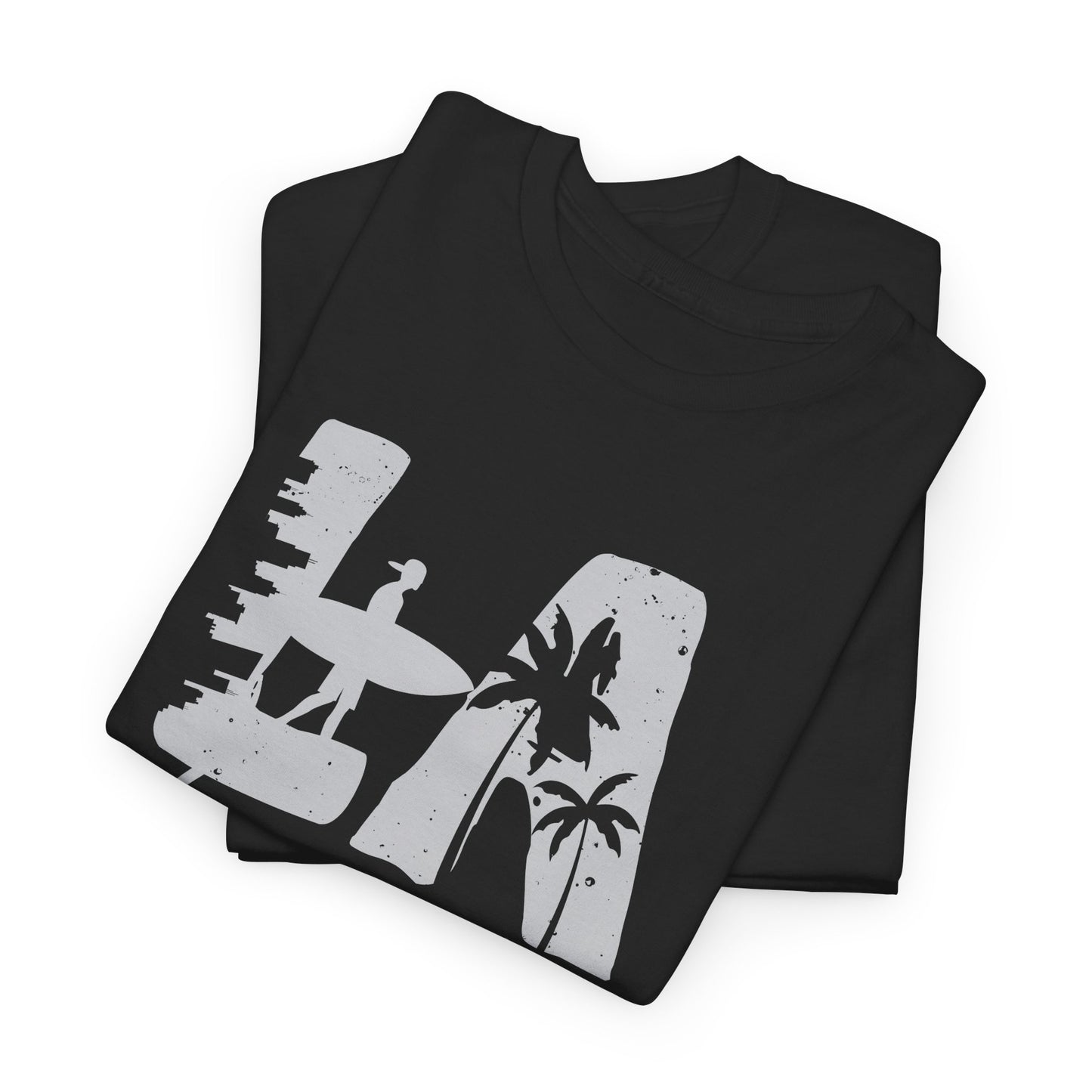 LA Los Angeles Shirt Myfiercespirit Folded Front Black