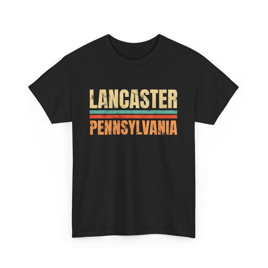 Lancaster Pennsylvania T-shirt Myfiercespirit Front Black