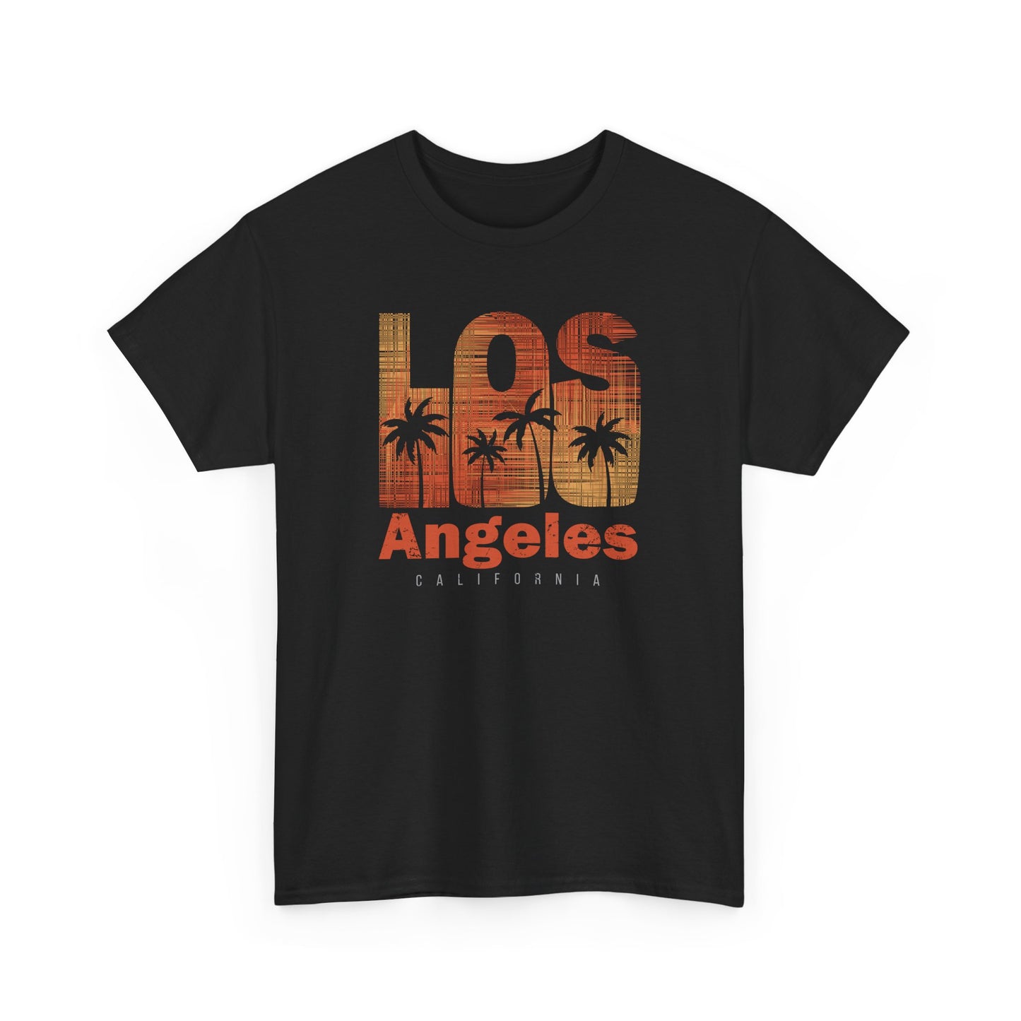 Los Angeles California T-shirt Myfiercespirit Front Black