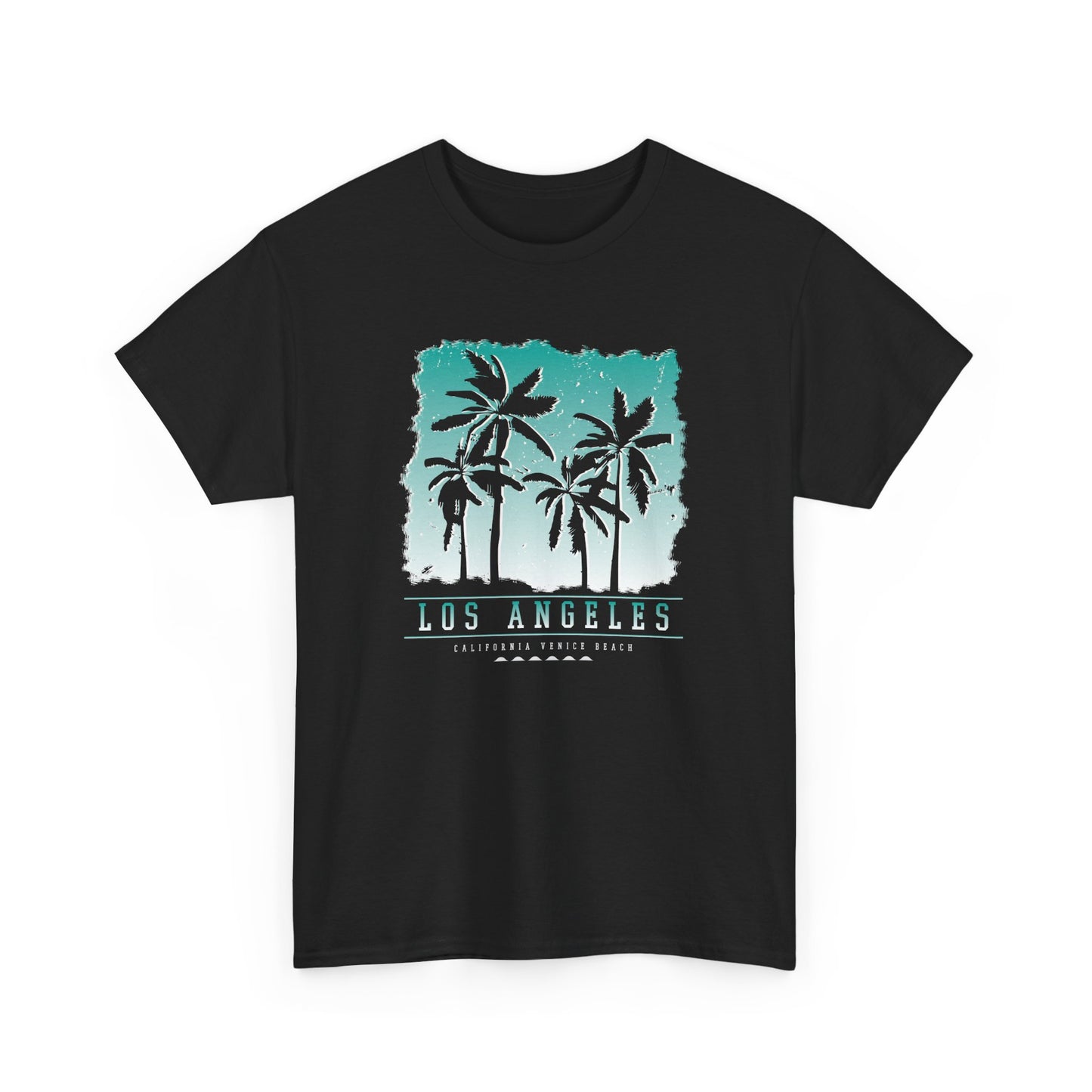 Los Angeles Venice Beach T-shirt Myfiercespirit Front Black