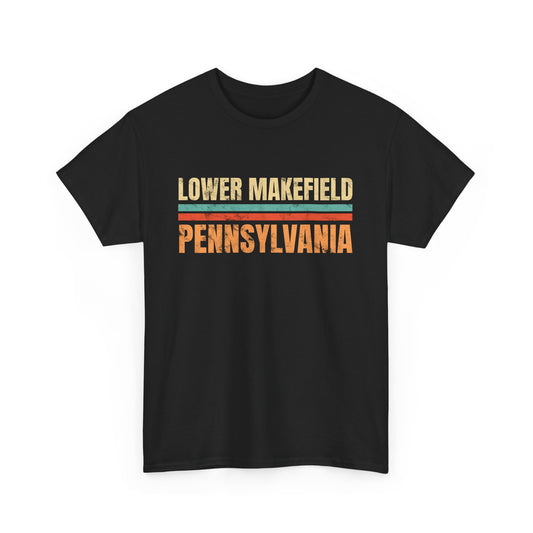 Lower Makefield Pennsylvania T-shirt Myfiercespirit Front Black