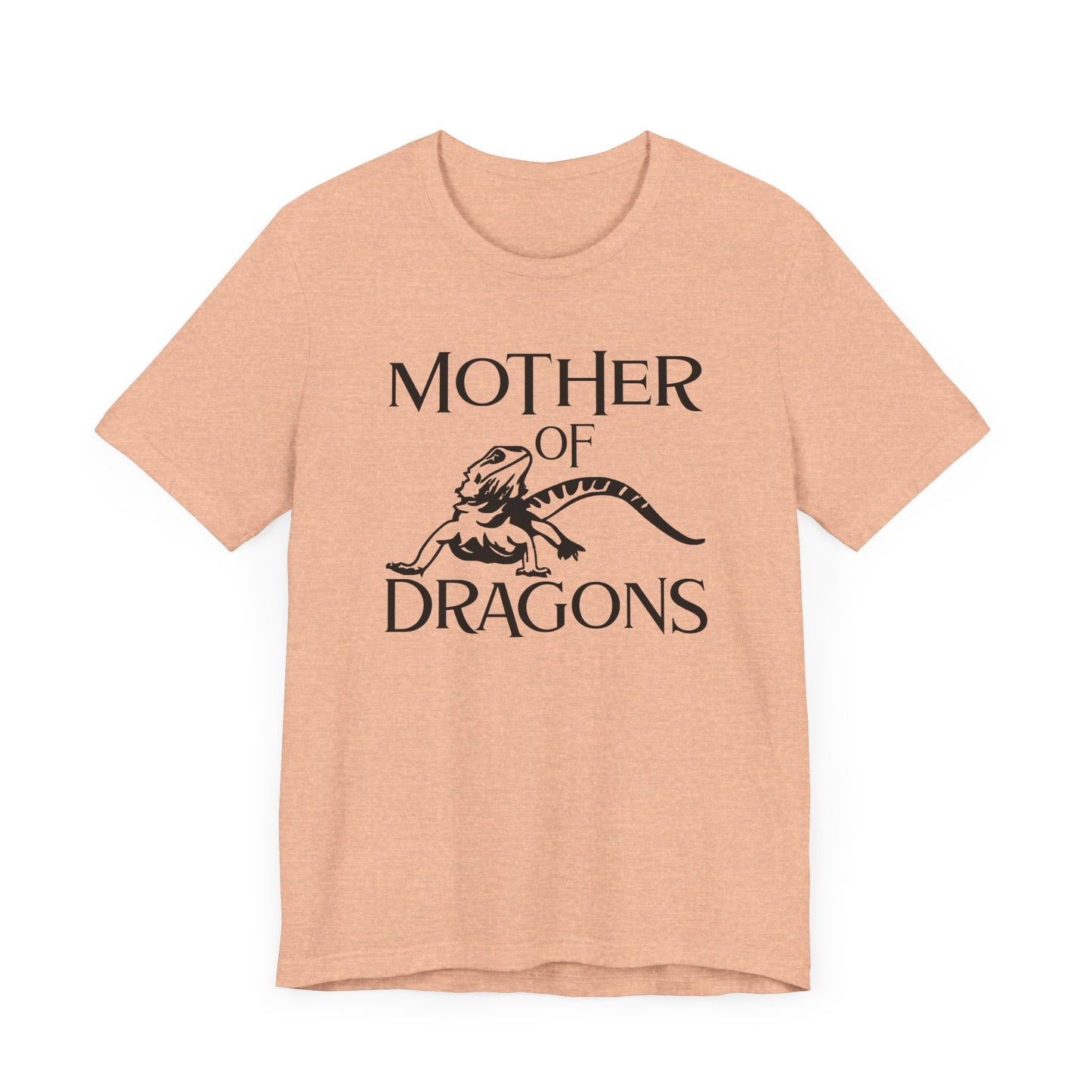 Mother of Dragons T-shirt Myfiercespirit Front Heather Peach