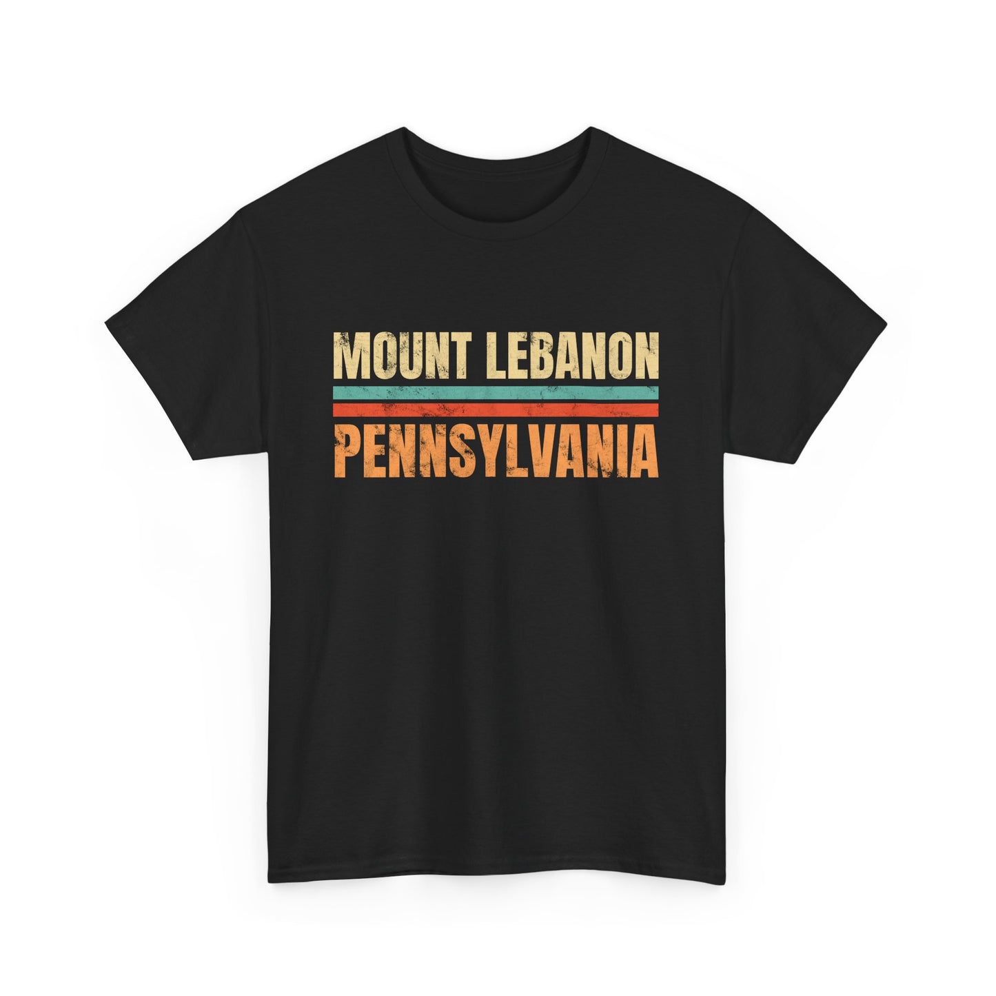 Mount Lebanon Pennsylvania T-shirt Myfiercespirit Front Black