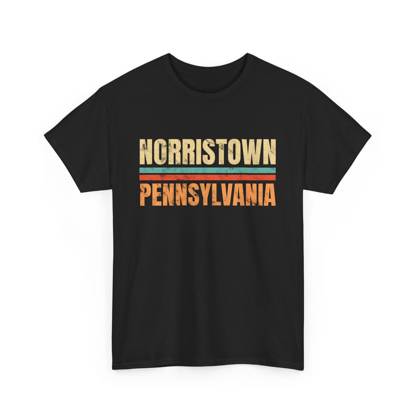 Norristown Pennsylvania T-shirt Myfiercespirit Front Black