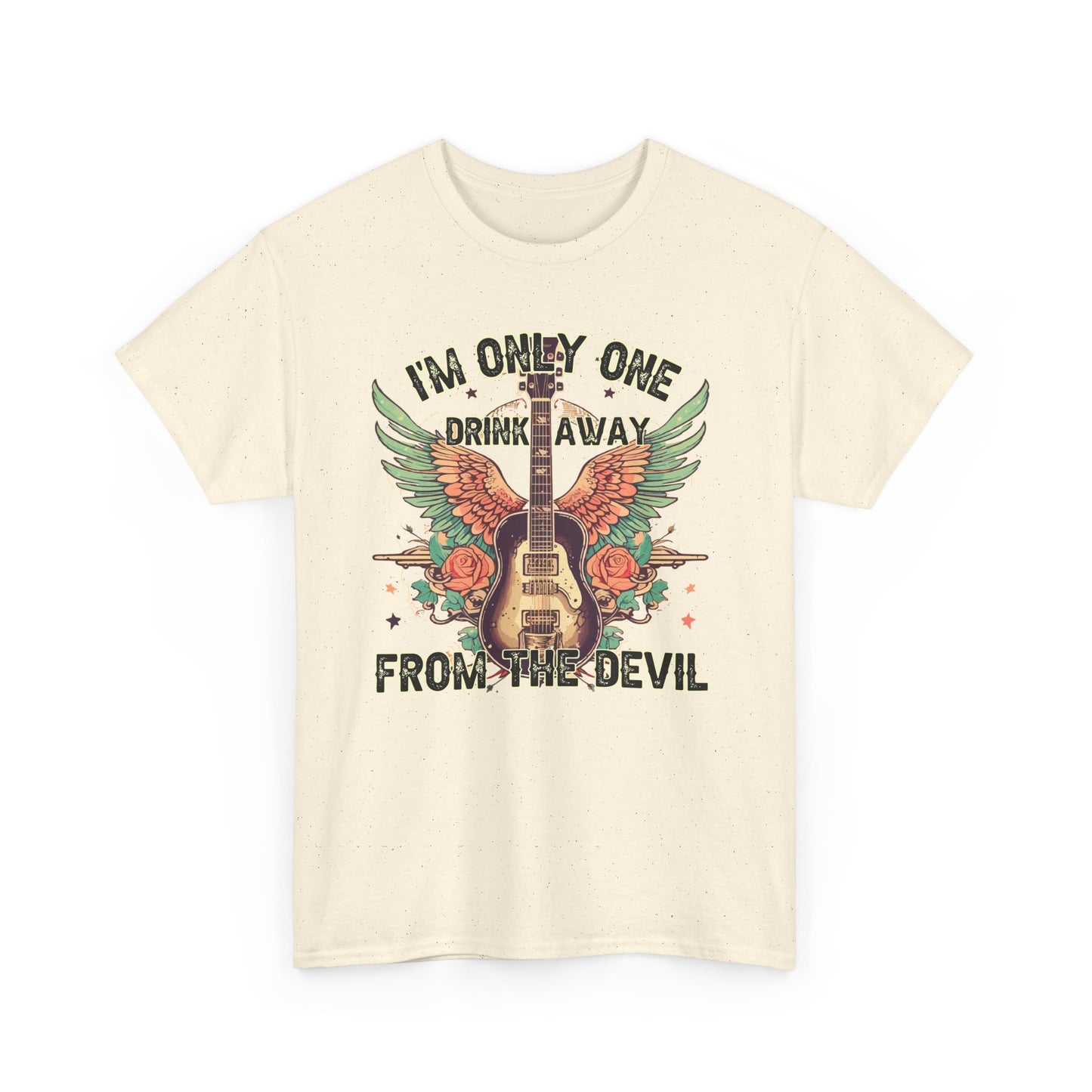 Only One Drink Away from the Devil T-shirt Myfiercespirit Front Naturel