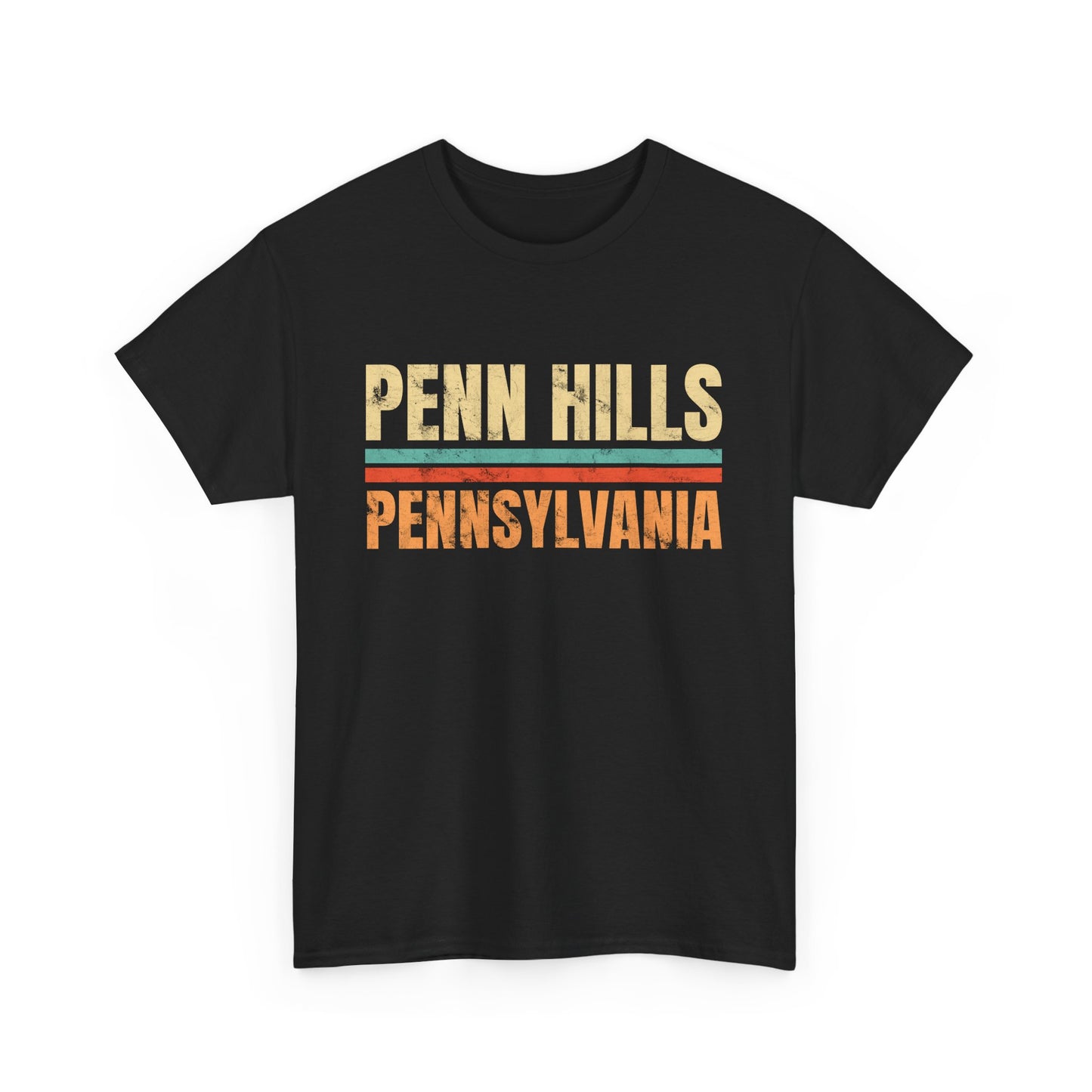 Penn Hills Pennsylvania T-shirt Myfiercespirit Front Black