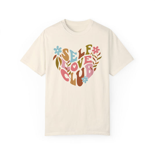 Self Love Club Oversized Sleep T-shirt Front Ivory