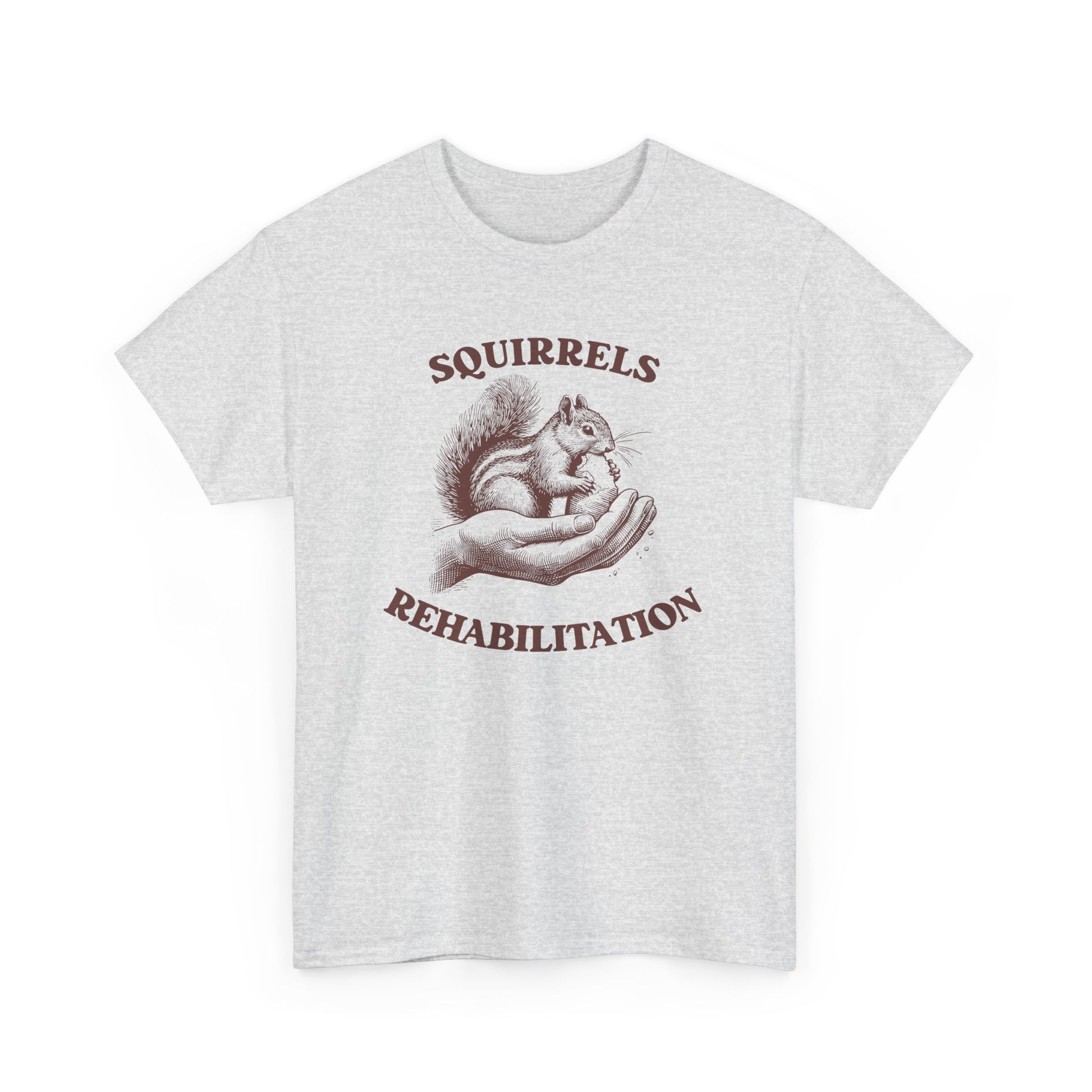 Squirrels Rehabilitation T-shirt Myfiercespirit Front Ash