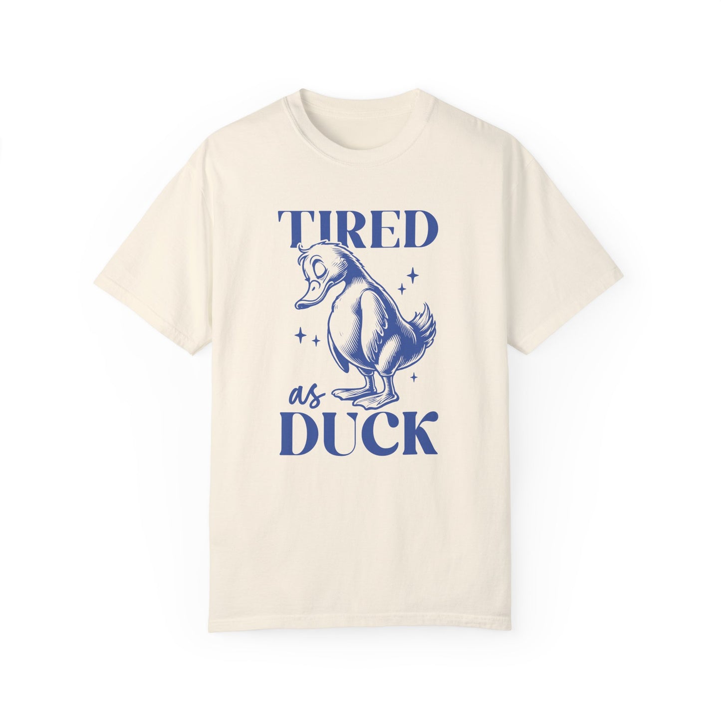 Tired As Duck Oversized Sleeping Shirt Front Ivory