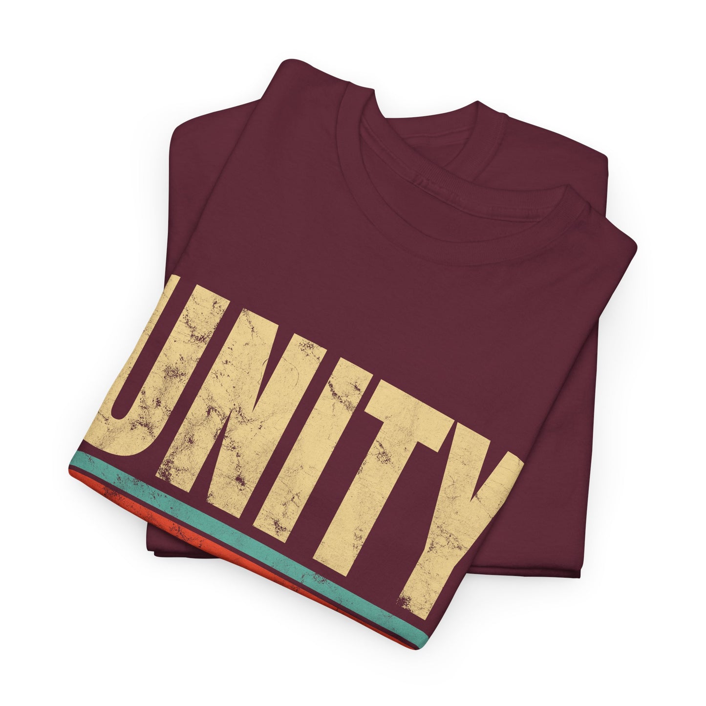 Unity Pennsylvania T-shirt Myfiercespirit Folded Front Maroon