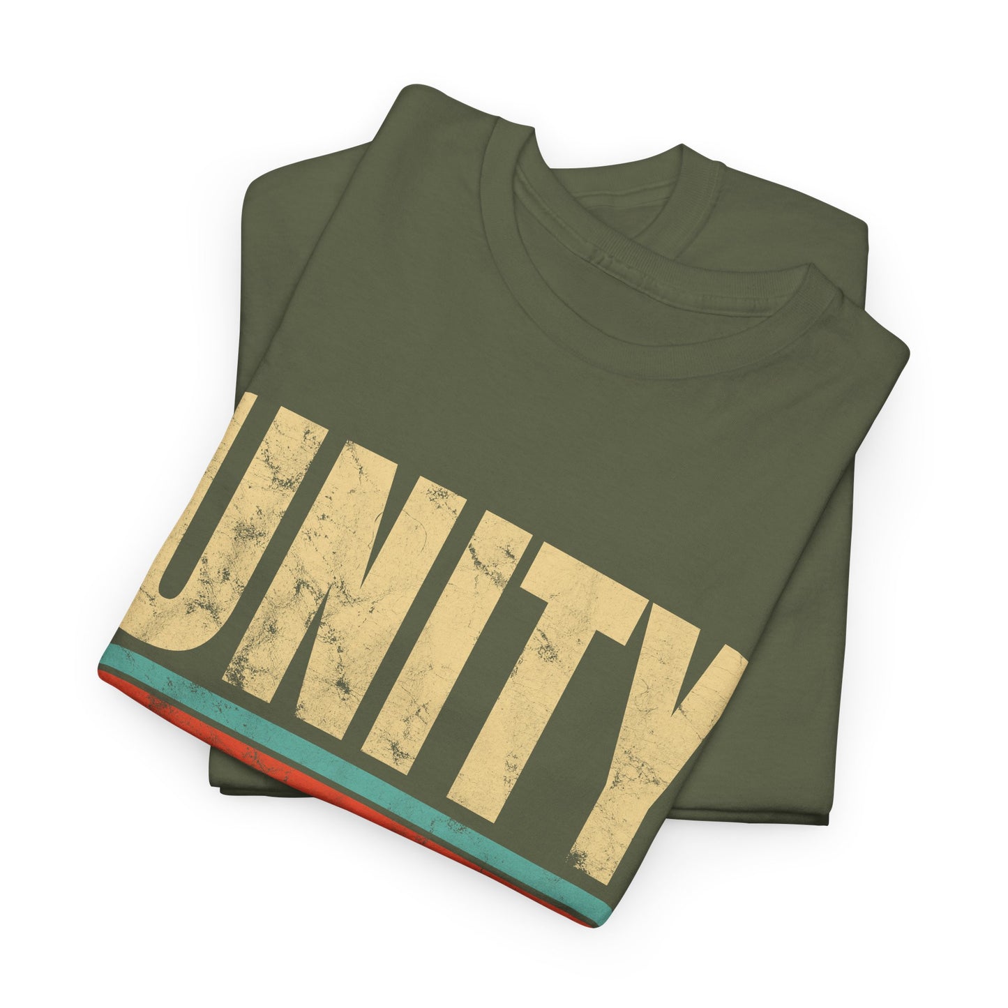 Unity Pennsylvania T-shirt Myfiercespirit Folded Front Military Green