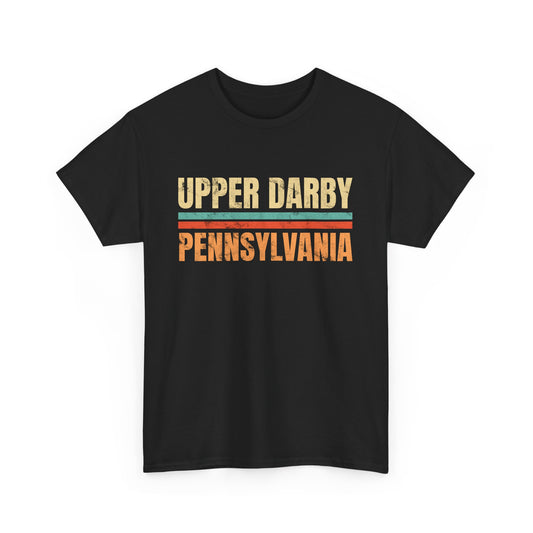 Upper Darby Pennsylvania T-shirt Myfiercespirit Front Black