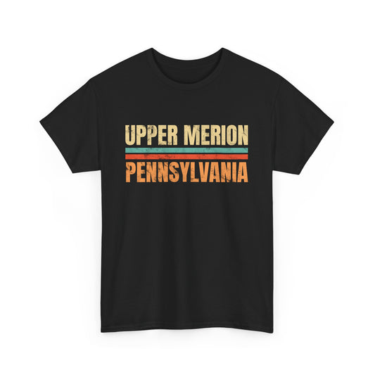 Upper Merion Pennsylvania T-shirt Myfiercespirit Front Black