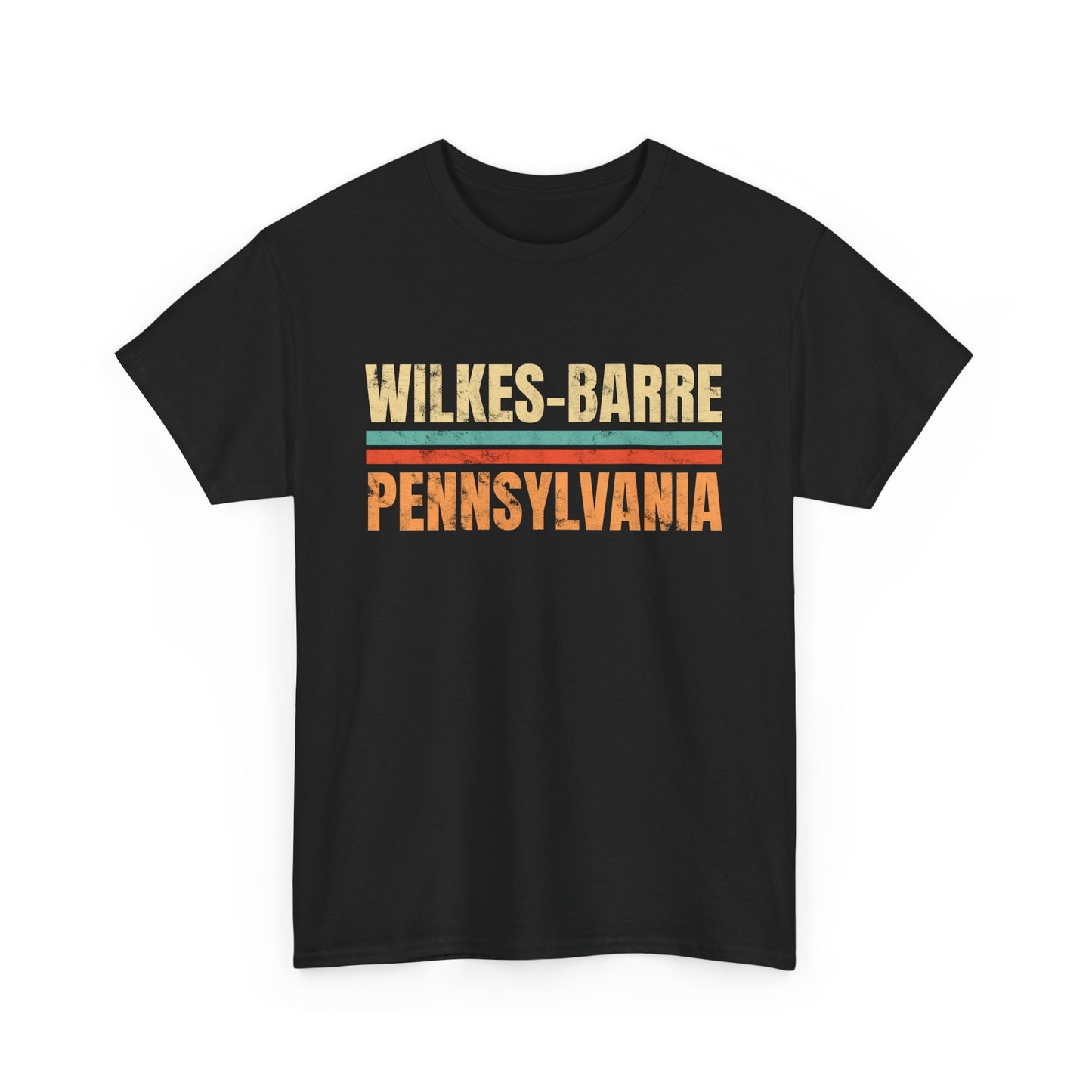 Wilkes Barre Pennsylvania T-shirt Myfiercespirit Front Black