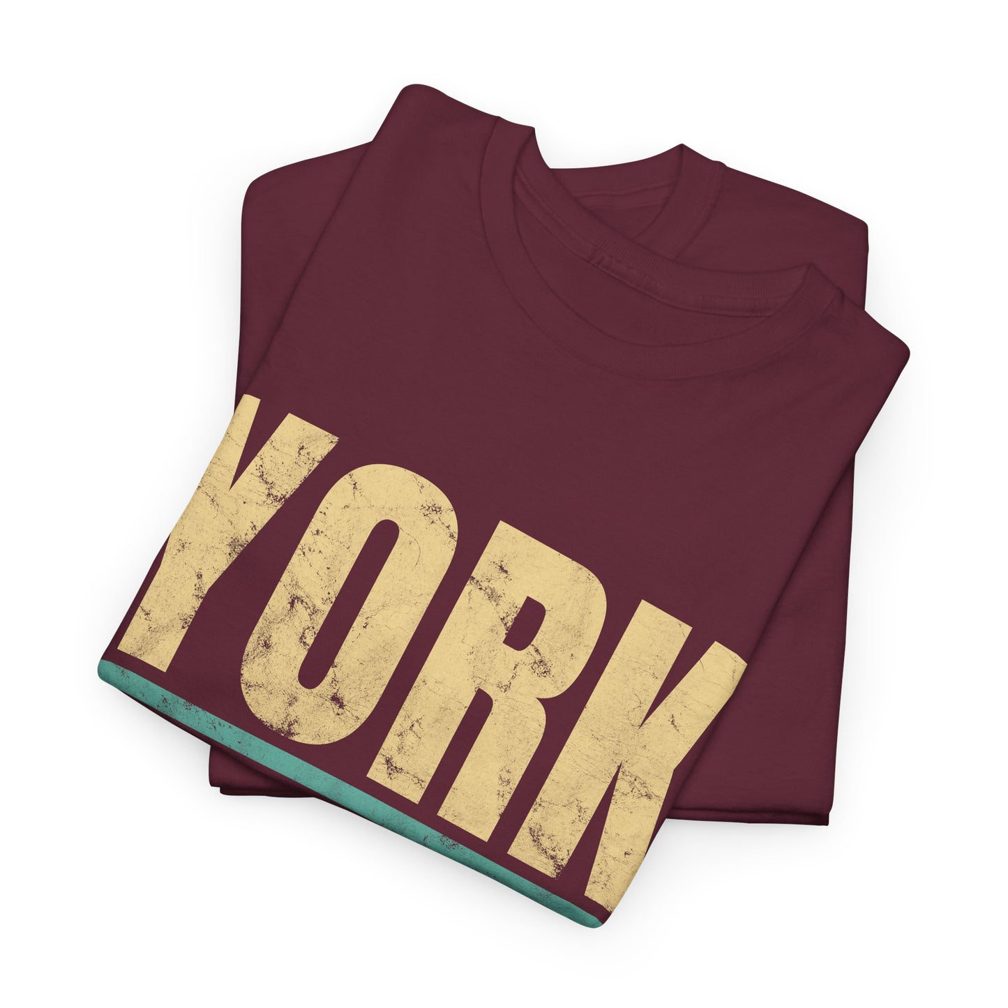 York Pennsylvania T-shirt Myfiercespirit Folded Front Maroon