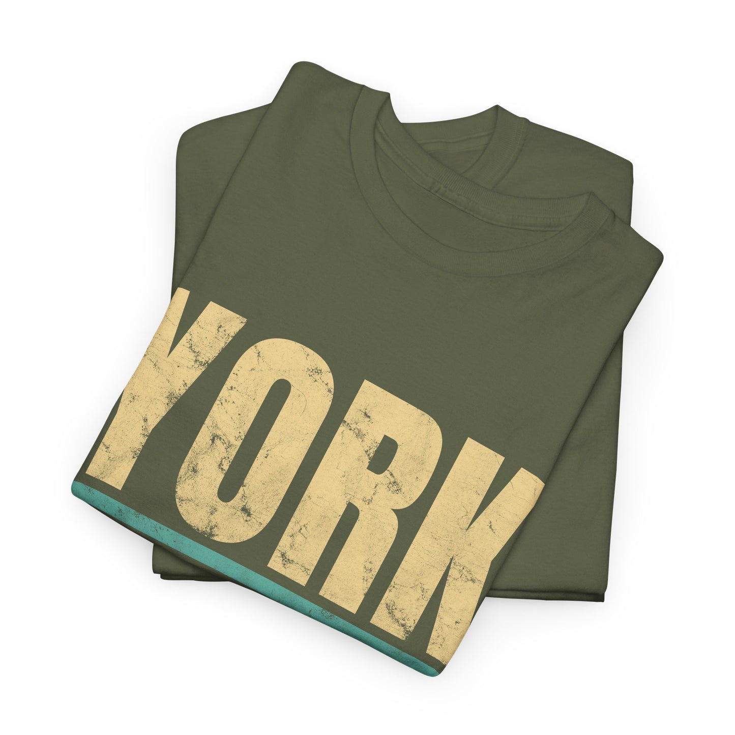 York Pennsylvania T-shirt Myfiercespirit Folded Front Military Green