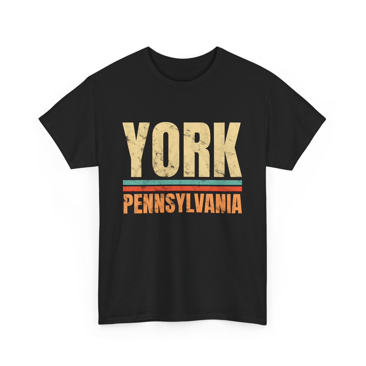 York Pennsylvania T-shirt Myfiercespirit Front Black